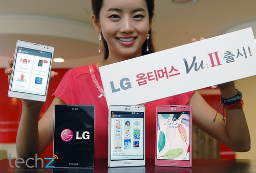 LG Optimus VU II,Hàn Quốc,Qualcomm Snapdragon S4,One Key,VoLTE (Voice on LTE),tính năng VoLTE,IR blaster,Qremote,ứng dụng Qremote,tính năng IR Blaster,phụ kiện One Key,One key báo sáng khi có tin nhắn,LG công bố LG Optimus VU II,Optimus VU II