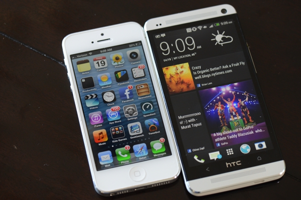 HTC One vs iPhone 5