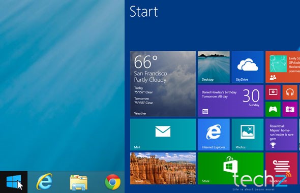 Windows 8.1 vẫn chưa có nút Start đúng nghĩa