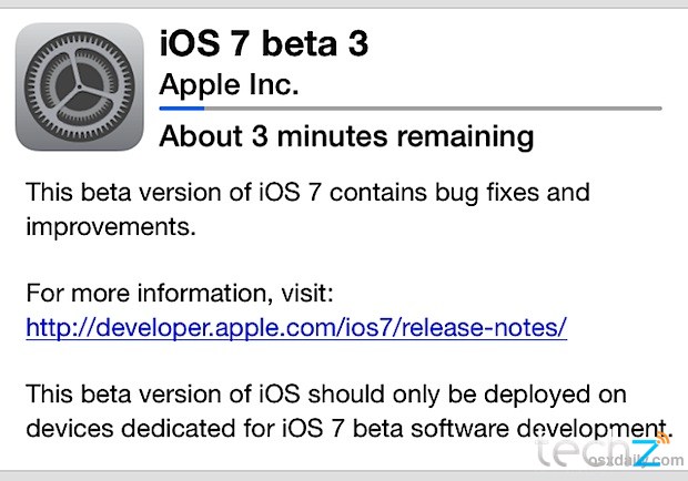 iOS 7 Beta 3