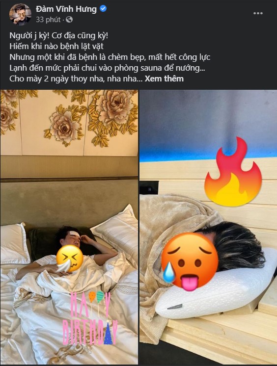 Ngày trọng đại cận kề, Đàm Vĩnh Hưng bất ngờ lâm bệnh nặng nằm liệt giường khiến fan xót xa ảnh 1