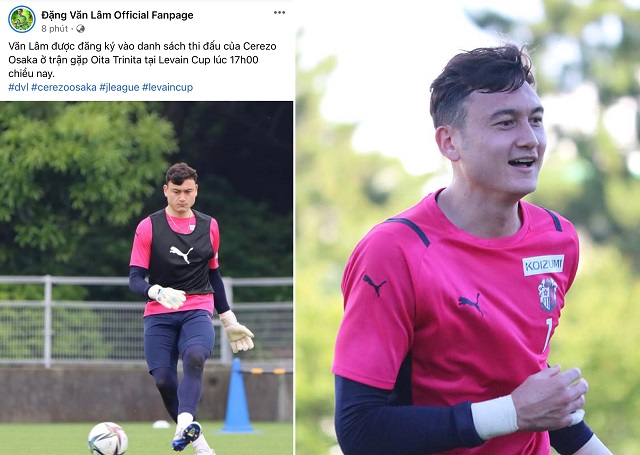 Đặng Văn Lâm được Cerezo Osaka trao cơ hội, HLV Park đón tin vui lớn trước thềm Bán kết SEA Games 31