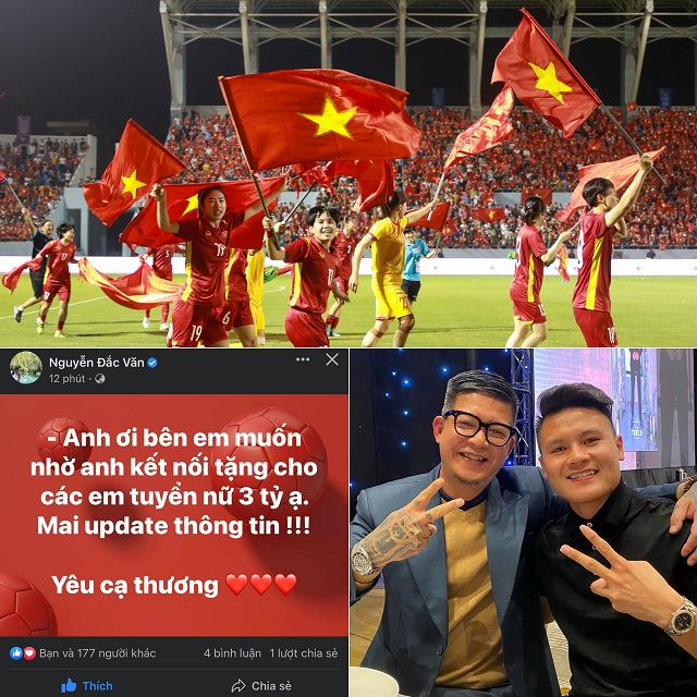 Người đại diện Quang Hải gây sốt với tuyên bố 'khó tin' sau khi ĐT nữ Việt Nam vô địch SEA games 31