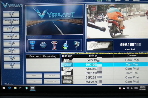 CSGT có xe Honda Winner X với camera nhận diện biển số