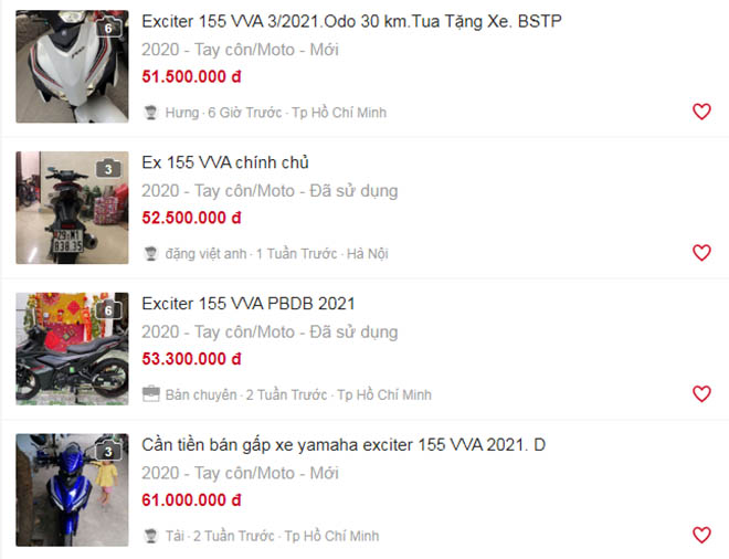 Yamaha Exciter 155 VVA chạy lướt có giá bán gây bất ngờ, khách Việt xôn xao tìm hiểu thực hư