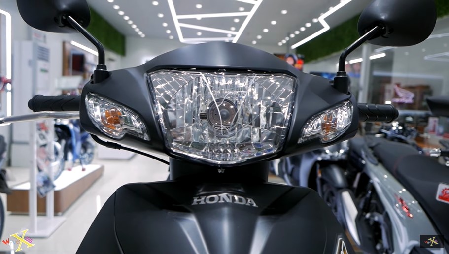 Cận cảnh diện mạo thực tế của Honda Wave Alpha 2023 bản màu đen nhám