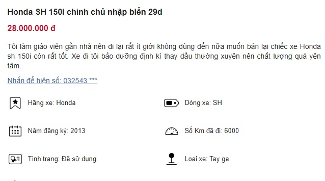 Honda SH 150i chỉ c&ograve;n 19 triệu, ngoại h&igrave;nh &lsquo;ngon&rsquo; hơn Honda Vision mới, cơ hội mua xe gi&aacute; si&ecirc;u rẻ! ảnh 1