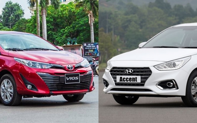 Toyota Vios, Hyundai Accent đua nhau giảm giá chạm đáy