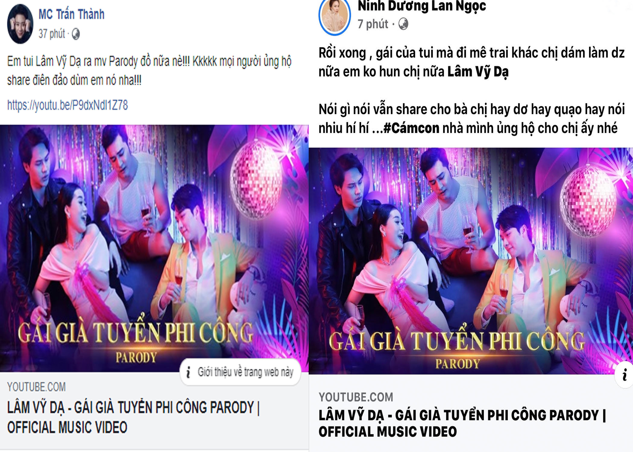 L&acirc;m Vỹ Dạ chuyển hướng sang l&agrave;m ca sĩ, được Trấn Th&agrave;nh, Ninh Dương Lan Ngọc c&ugrave;ng CĐM khen hết lời