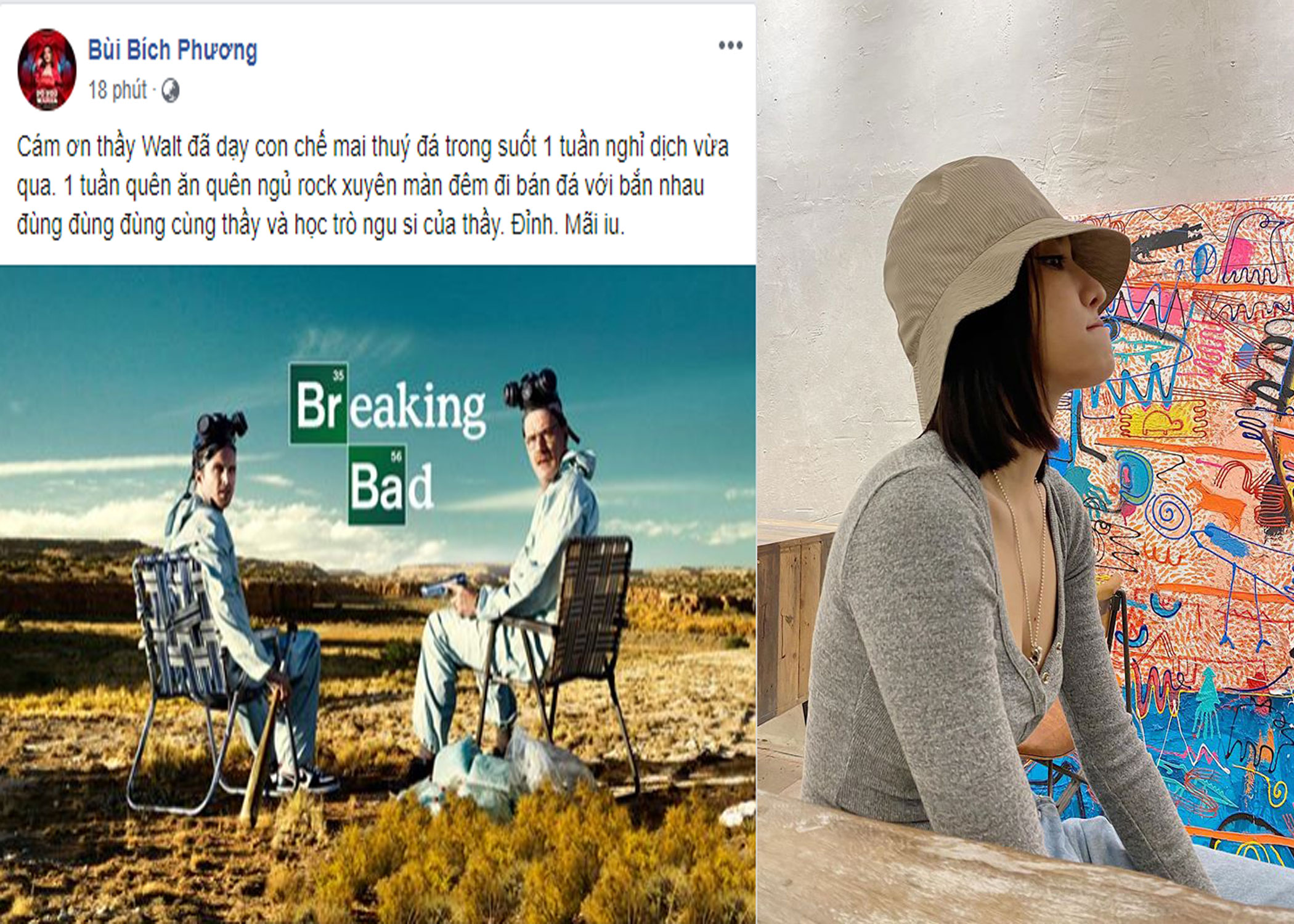 B&iacute;ch Phương khiến dư luận đặc biệt quan t&acirc;m khi đăng đ&agrave;n n&oacute;i cảm ơn người đ&atilde; dạy c&ocirc; chế mai th&uacute;y đ&aacute;