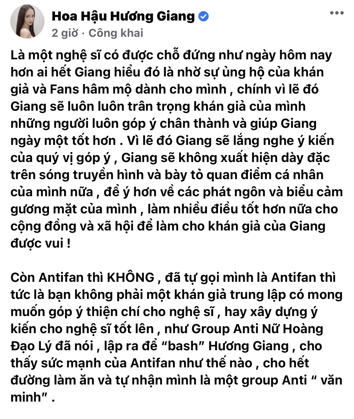 Huong-giang-chinh-thuc-lam-viec-voi-cong-an-khoi-kien-antifan-va-se-den-nha-tung-nguoi-de-doi-chat 