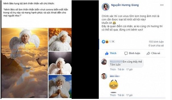 Siêu mẫu Hà Anh công khai tẩy chai Minh Béo trên facebook được cộng đồng mạng vô cùng ủng hộ
