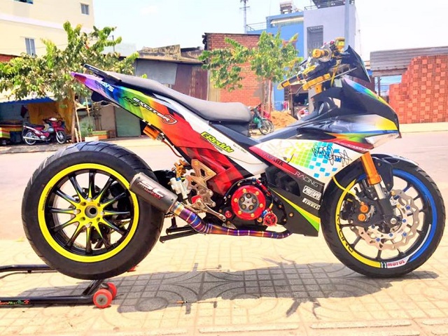 Mô hình xe moto YAMAHA EXCITER 150cc  Y15ZR  tỉ lệ 112  Xám  Đen   Cam  Shopee Việt Nam