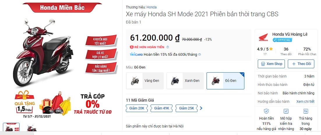 Honda SH Mode bất ngờ hạ giá sập sàn 13 triệu: Rẻ ngang giá đề xuất, khách Việt mua ngay kẻo lỡ! ảnh 2