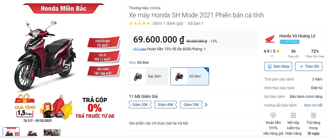 Honda SH Mode bất ngờ hạ giá sập sàn 13 triệu: Rẻ ngang giá đề xuất, khách Việt mua ngay kẻo lỡ! ảnh 3