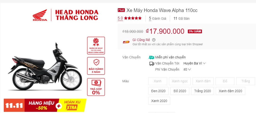 Giá xe Honda Wave Alpha tụt dốc kỷ lục, rẻ ngang giá đề xuất: Chỉ từ 18 triệu, thiết kế so kè Sirius ảnh 1