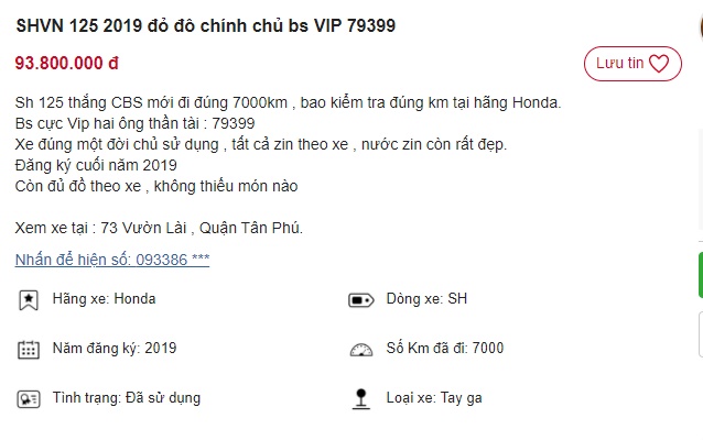 Hốt hoảng vì chiếc Honda SH 125i 2019 có giá rẻ không tưởng, khách Việt 'bấn loạn' trước điểm này ảnh 1
