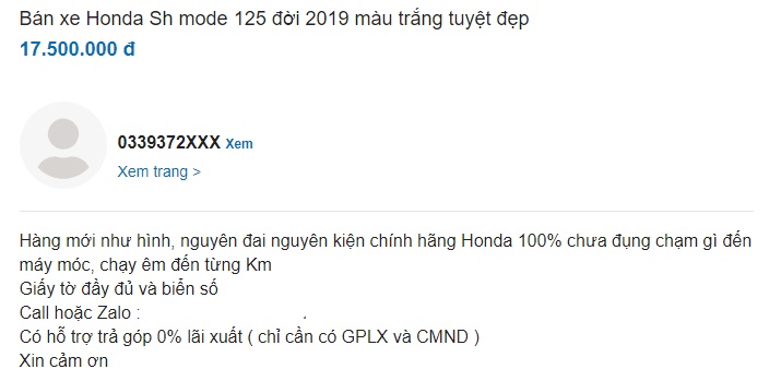 Chiếc Honda SH Mode giá chỉ còn 17 triệu, rẻ hơn Honda Vision cả chục triệu, cơ hội mua xe giá rẻ! ảnh 1