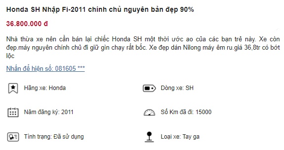 Chiếc Honda SH 150i giá chỉ 36 triệu, rẻ hơn Honda SH Mode 20 triệu, cơ hội quất xe cực ngon ảnh 1
