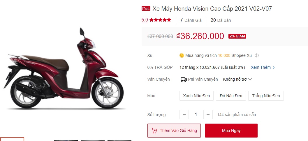 Giá xe Honda Vision giảm mạnh đầu tháng 6: Rẻ hơn Honda Air Blade 15 triệu, cơ hội mua xe giá hời ảnh 1