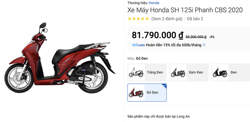 Honda SH 125i 2020 giảm kỷ lục 7 triệu: Giá rẻ bất ngờ, cơ hội mua ‘vua xe ga’ cực ngon ảnh 1