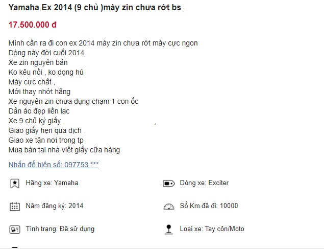 Chiếc Yamaha Exciter 135 gi&aacute; chỉ 17 triệu, rẻ hơn Honda Winner X 20 triệu, cơ hội mua xe si&ecirc;u ngon ảnh 1