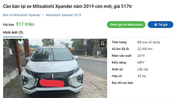 Chiếc Mitsubish Xpander giá chỉ còn 517 triệu khiến Toyota Innova điêu đứng, cơ hội mua xế giá hời ảnh 1