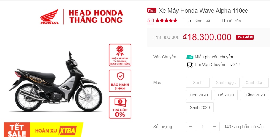 Giá xe 'át chủ bài' Honda Wave Alpha 2020 giảm nhẹ giữa tháng 1: Khách Việt 'áp mã' chốt đơn gấp! ảnh 1