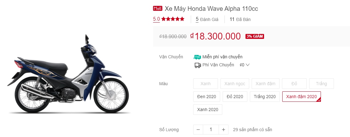 Giá xe 'át chủ bài' Honda Wave Alpha 2020 giảm nhẹ giữa tháng 1: Khách Việt 'áp mã' chốt đơn gấp! ảnh 2