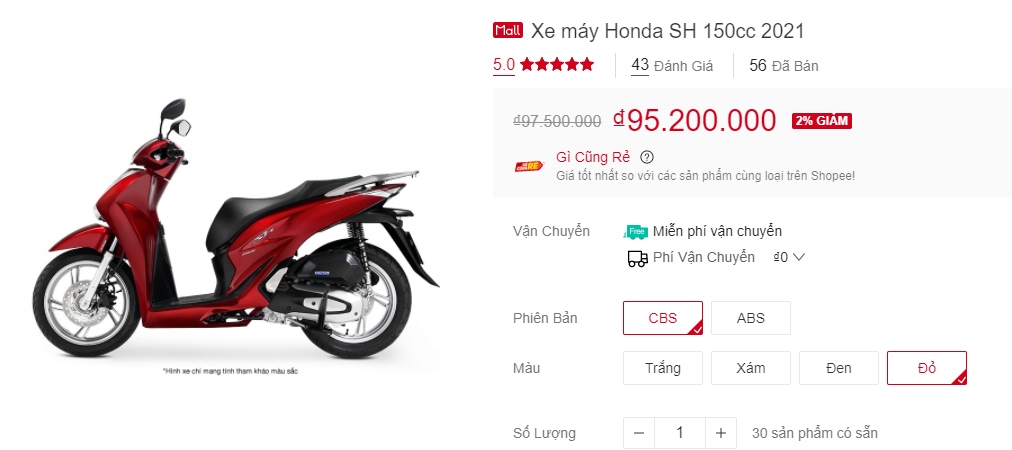 'Lật ngửa' giá xe Honda SH 150i 2021: Giảm ngay 2 triệu cùng loạt voucher khủng cho khách Việt! ảnh 3
