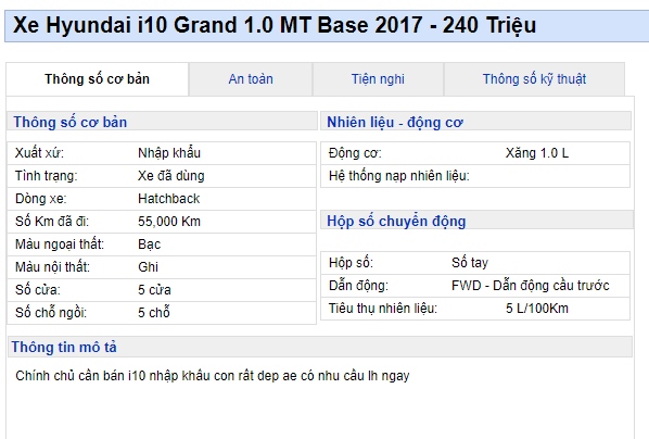 'Điên đảo' trước chiếc Hyundai Grand i10 rao bán giá chỉ 240 triệu, rẻ hơn Kia Morning mới 100 triệu ảnh 1