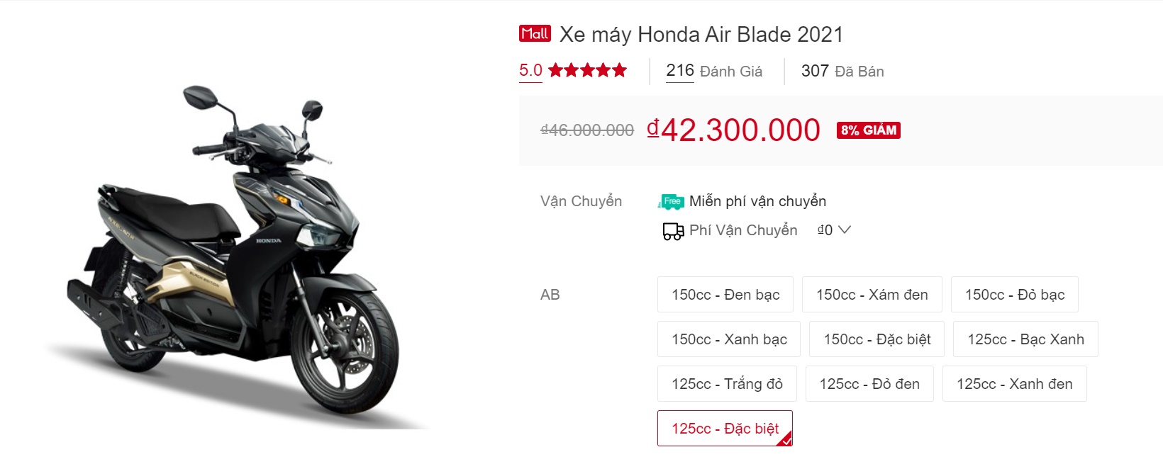 Giá xe Honda Air Blade hạ sâu chạm đáy, rẻ nhất chỉ 41 triệu cạnh tranh Yamaha NVX cực gắt ảnh 1