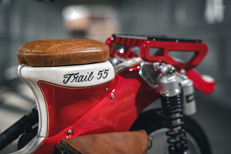 Mẫu xe số Honda Trail Cub 55 g&acirc;y sốt dư luận với diện mạo ngầu đ&eacute;t, trang bị l&agrave; điểm nhấn ảnh 3