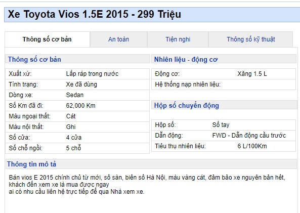 'Giật m&igrave;nh' với chiếc Toyota Vios rao b&aacute;n gi&aacute; chỉ 299 triệu, rẻ hơn Kia Morning mới 100 triệu ảnh 1