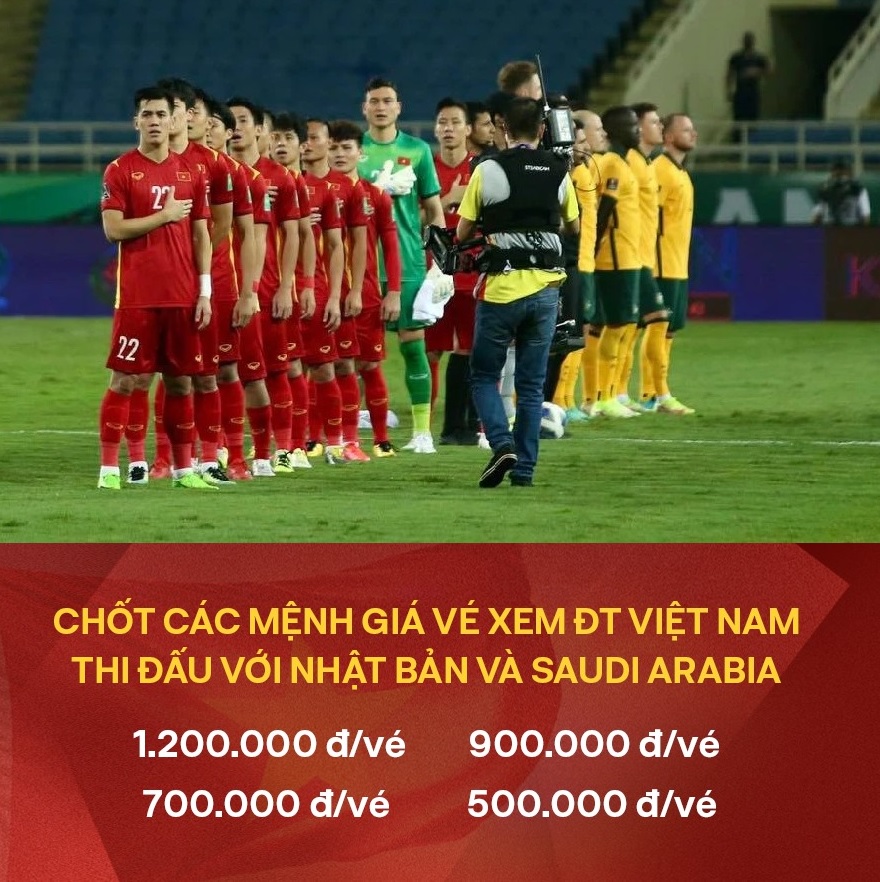 Sau lợi thế của ĐT Việt Nam tại VL World Cup, VFF lại khiến NHM bất ngờ với gi&aacute; v&eacute; cao kỷ lục
