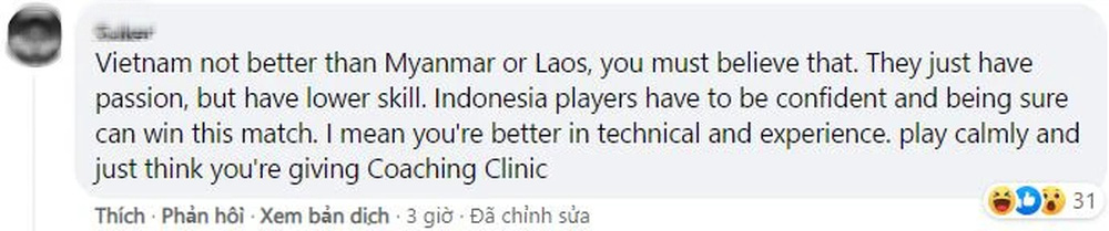 CĐV Indonesia tố cầu thủ ĐT Việt Nam chơi bạo lực, kỹ thuật chỉ như 'đội lót đường' tại AFF Cup 2021