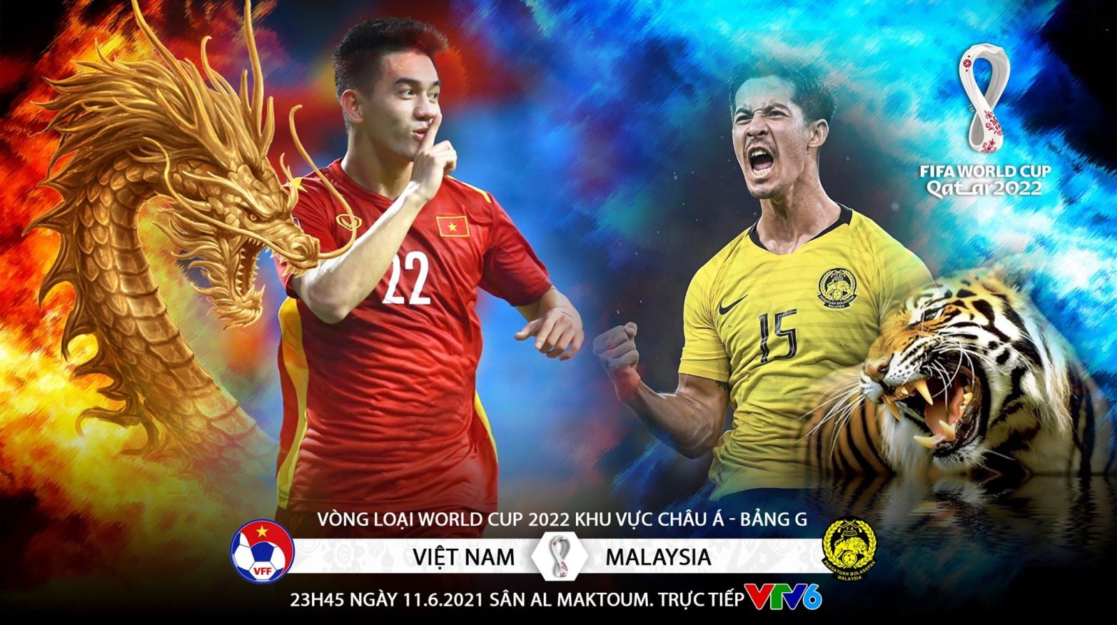 Đội hình ra sân ĐT Việt Nam vs Malaysia - VL World Cup: Văn Hậu đá chính, 'hạt nhân' Công Phượng 