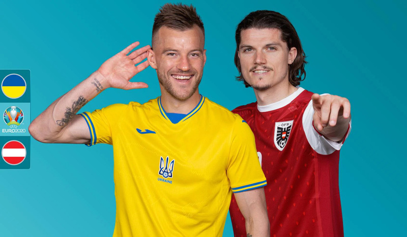 Trực tiếp bóng đá Ukraine vs Áo 23h00 ngày 21/6 - Bảng C EURO 2021: Link trực tiếp VTV6 HD