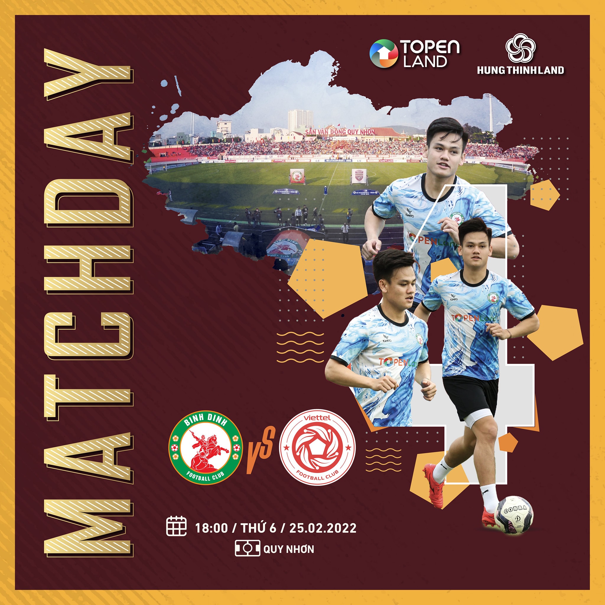 Trực tiếp b&oacute;ng đ&aacute; B&igrave;nh Định vs Viettel - V&ograve;ng 1 V.League 2022: Link xem trực tiếp VTV6 Full HD