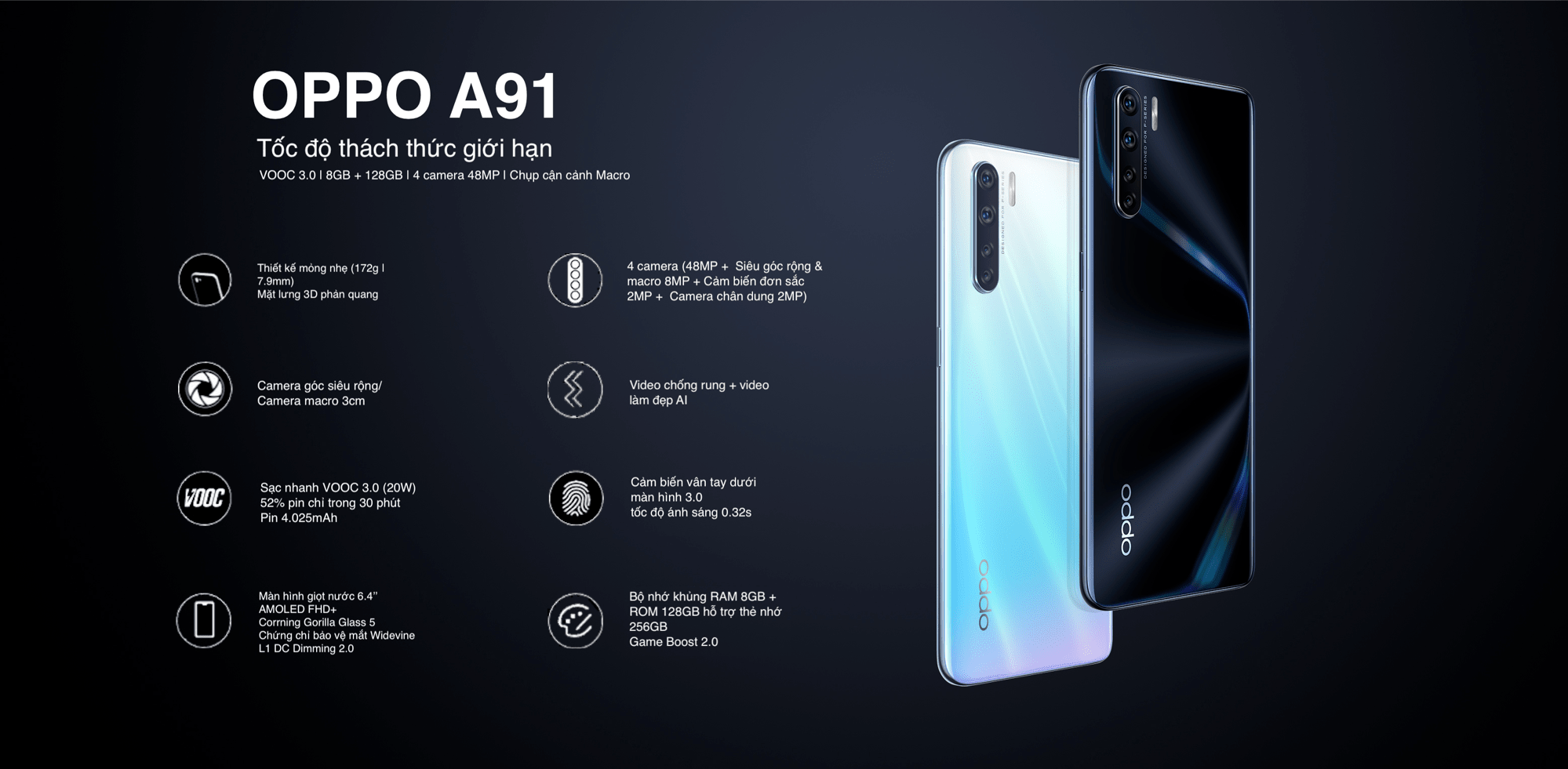 OPPO A91 _ Đặc điểm nổi bật -min