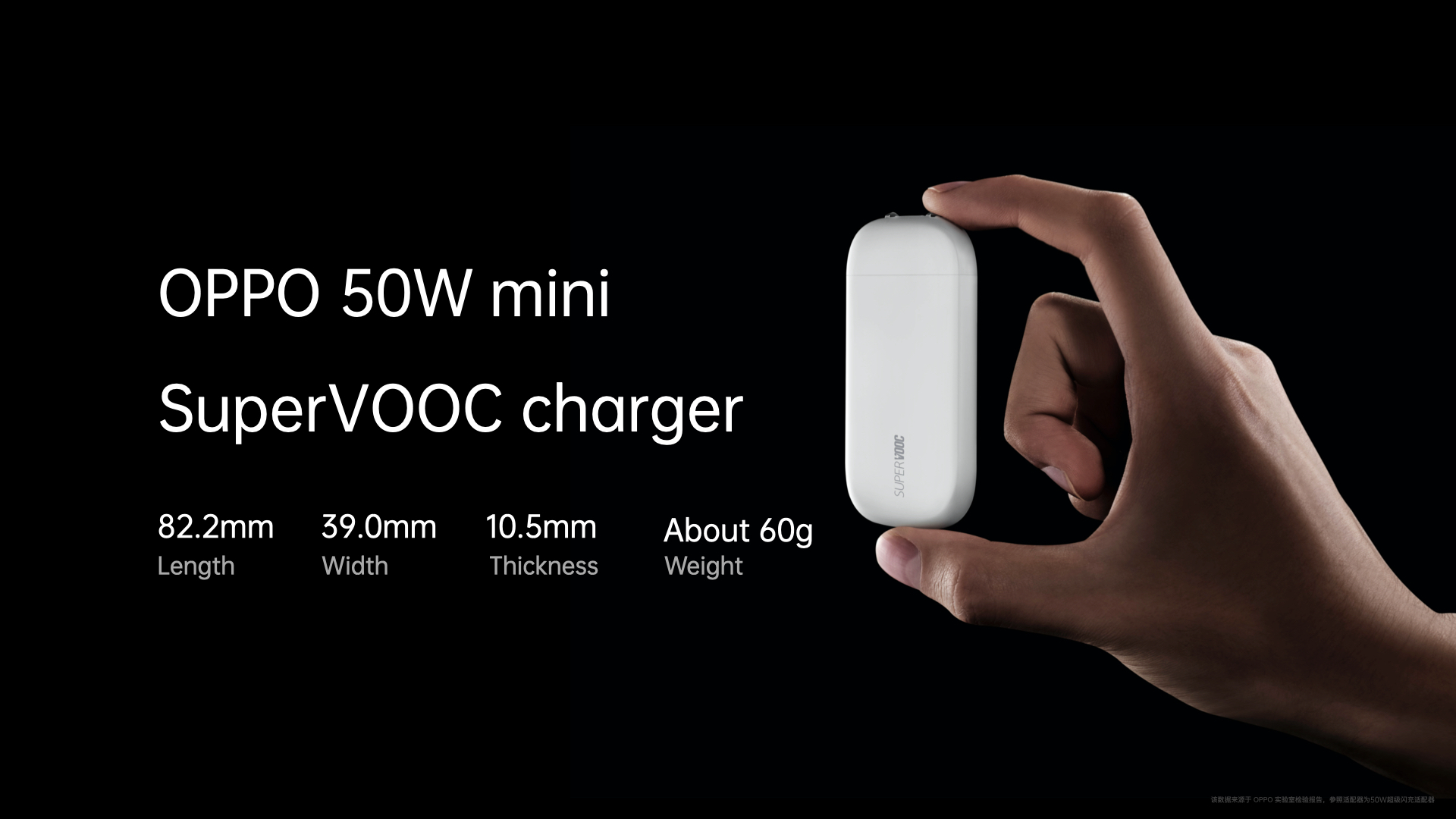 OPPO 50W mini SuperVOOC Charger in hand-001