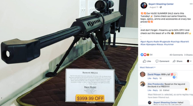 Siêu thị súng đại hạ giá ‘mùa tựu trường’ khiến dư luận phẫn nộ siêu thị giảm giá súng mùa tựu trường