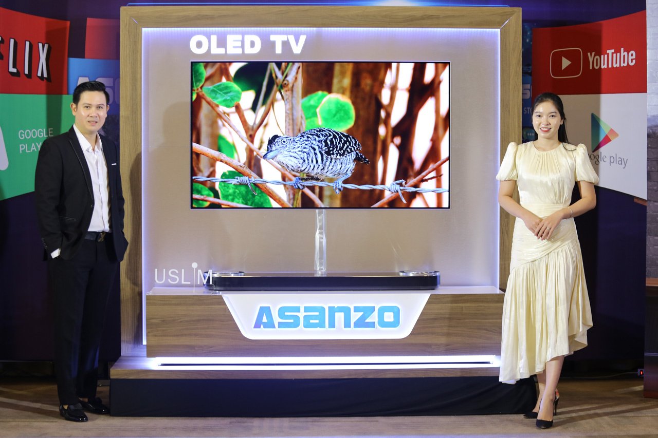 Asanzo ra mắt dòng TV OLED dán tường giá 96 triệu