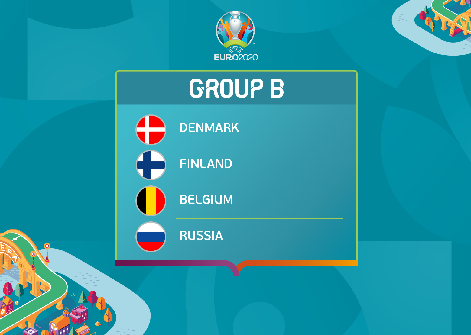 Lịch thi đấu Euro 2021 bảng B, lịch phát sóng VTV bảng B VCK Euro 2021