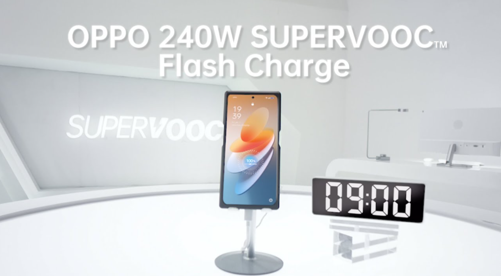 OPPO is about to launch 240W fast charging technology that fully charges a 4500 mAh battery in just 9 minutes