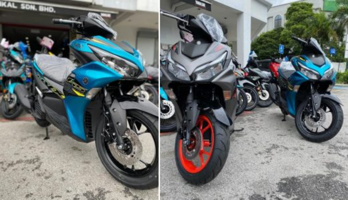 The new scooter model arrives at the dealer to threaten Honda Air Blade