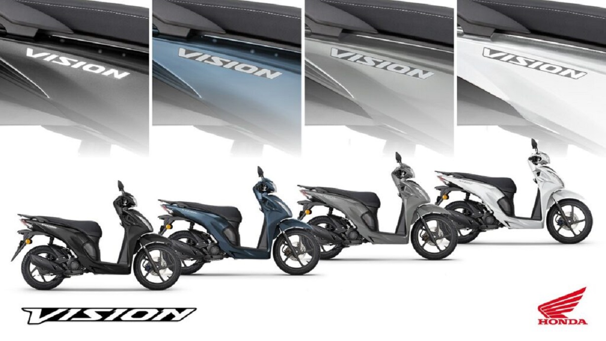 Honda Vision 2023 có thêm tùy chọn màu mới đẹp mê mẩn, giá bán không đổi