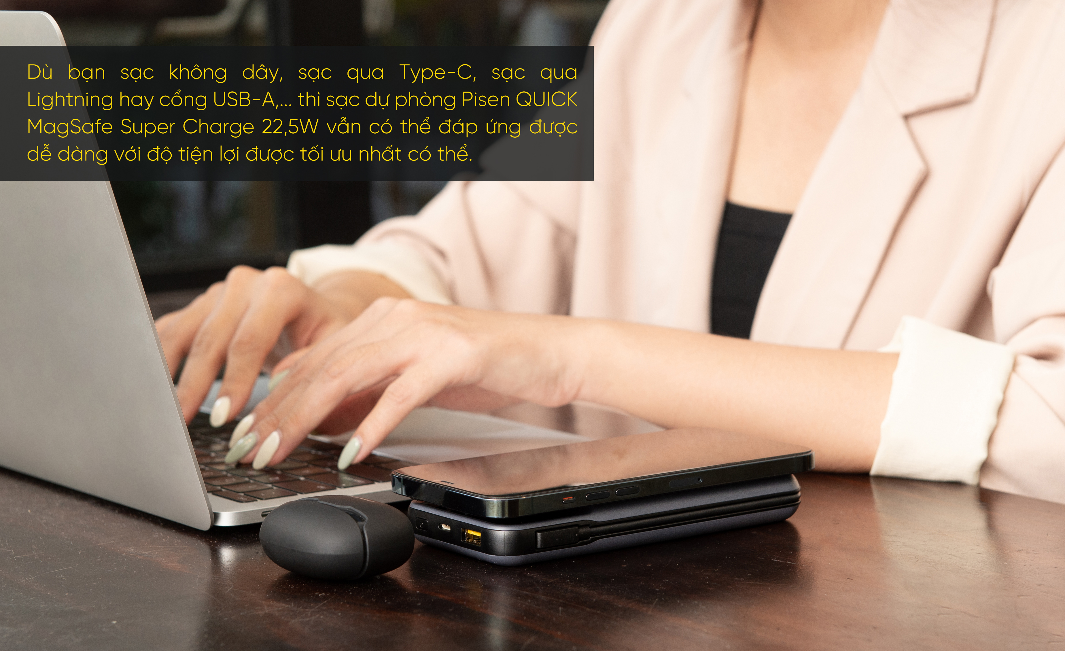 Review PISEN QUICK Magsafe C02PD 10000mAh 22.5W power bank