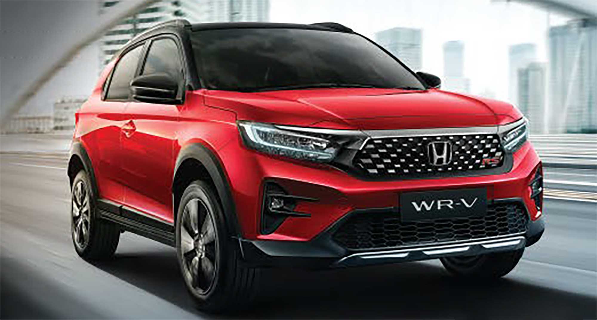 Close-up of the newly launched Honda WR-V, priced from only 446 million