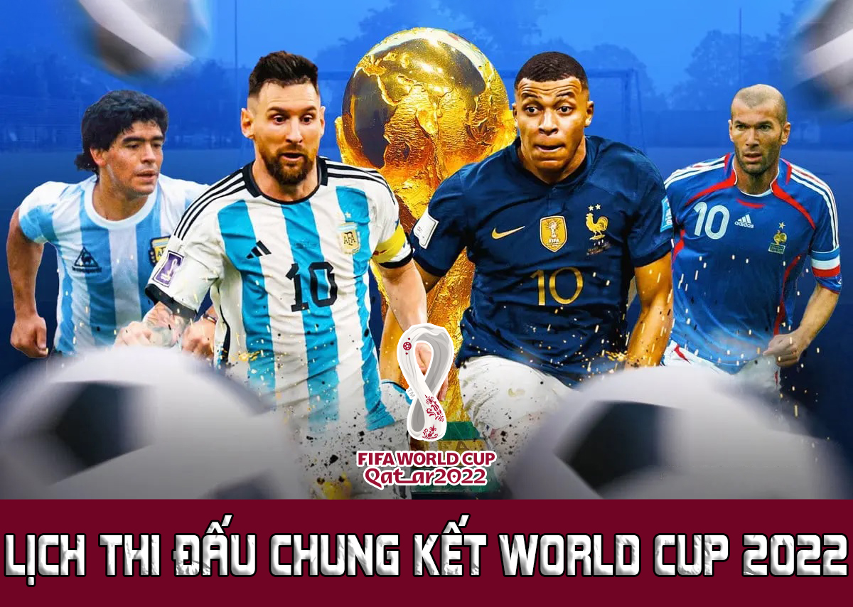 Lịch thi đấu Chung kết World Cup 2022 Argentina vs Pháp Messi vắng